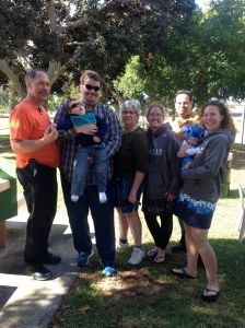 Grampy and Grammy Howard, Uncle Jon and Aunt Rita, Dad and Mommy, Isaac and Nicholas!